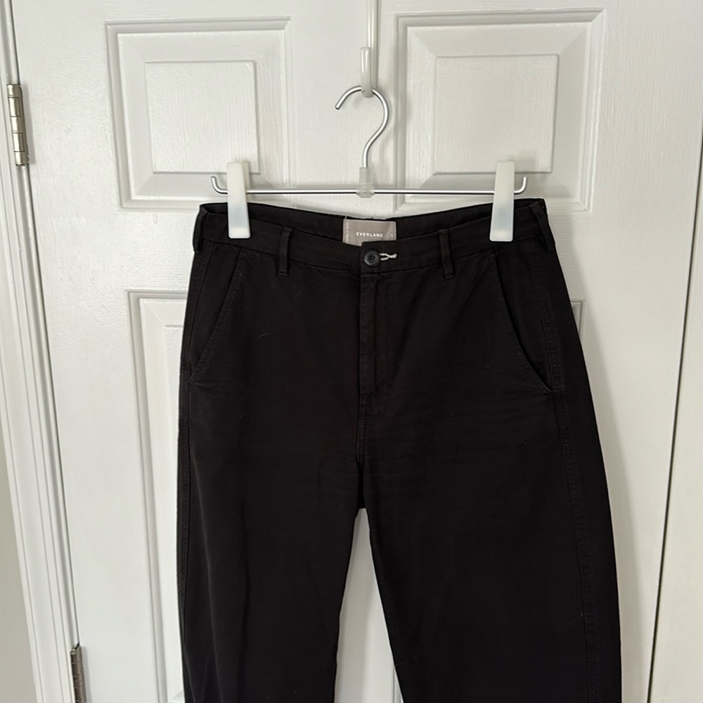 Everlane The Arc Canvas Pant black